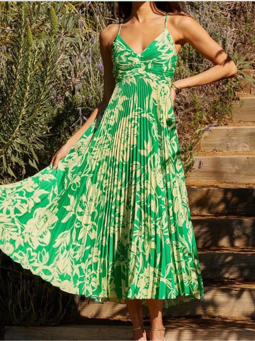 ASTR THE LABEL - Blythe Midi Dress - Women's Spaghetti Strap